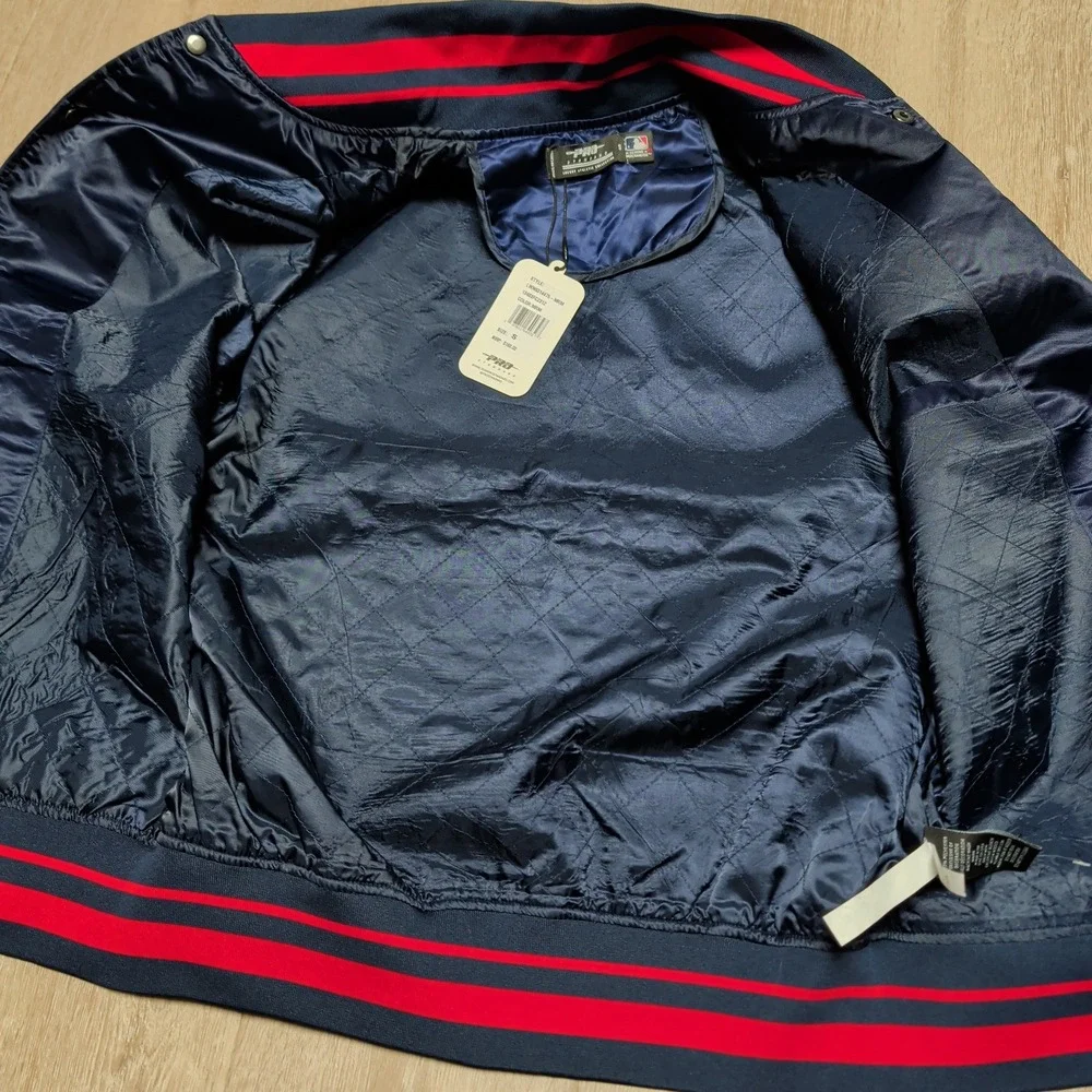 New Pro Standard Washington Nationals Blue Satin Varsity Bomber Jacket MLB Men S